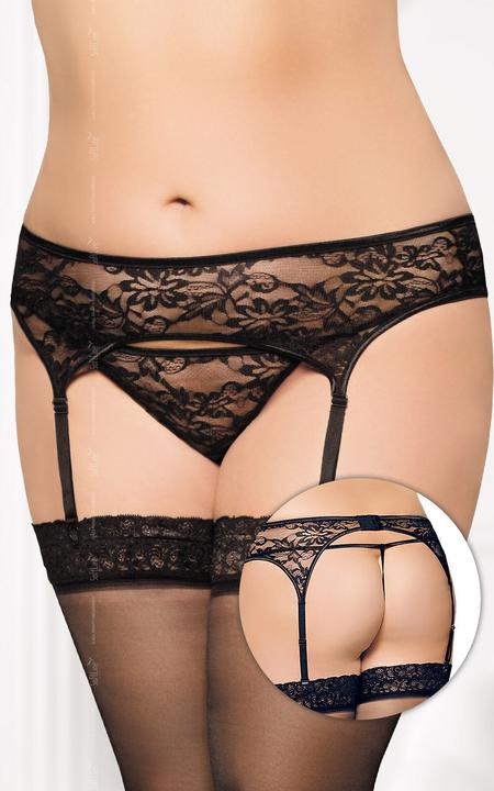Actual product image Softline Suspender belt 3316 - Plus Size - black XXXL (Plus Size)