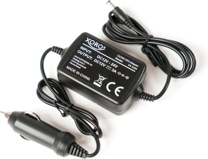 Produktbild Xoro CA1224 Stabilisierter 12V/24V KFZ Adapter