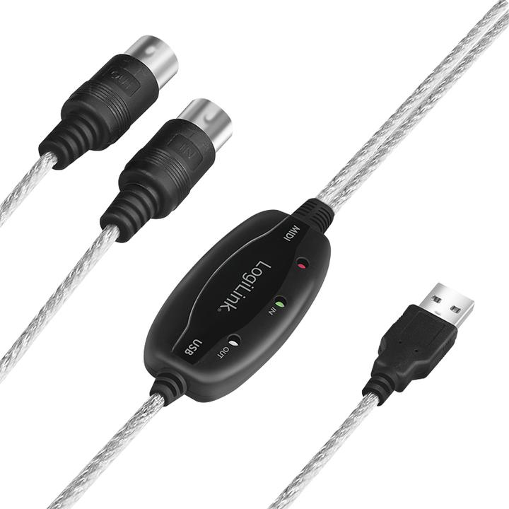 Produktbild LogiLink MIDI Adapter (1.90 m, USB 2.0)