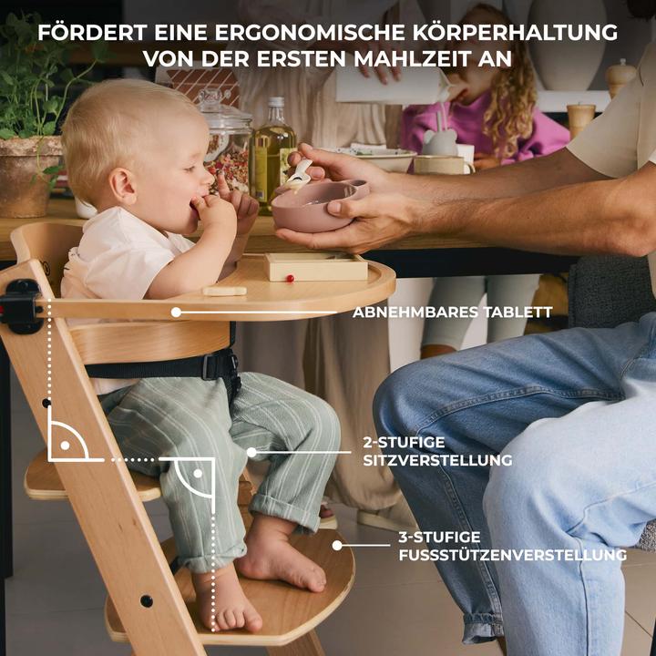 Immagine prodotto KinderKraft Enock + funzione reclinabile Calmee (Seggiolone)