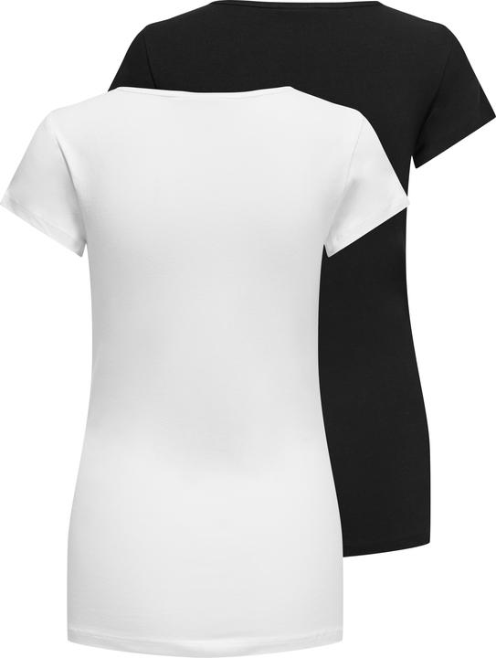 Immagine prodotto Only Maternity Maglietta Basic della mamma in confezione da 2 pezzi (S)