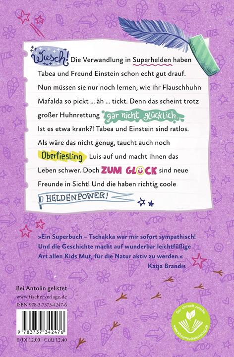 Image du produit Tschakka! – Freunde in Sicht: Kinderbuch ab 8 Jahren über beste Freunde, Heldenhühner und wie man (Allemand, Phine Wolff, Mara Andeck, 2022)