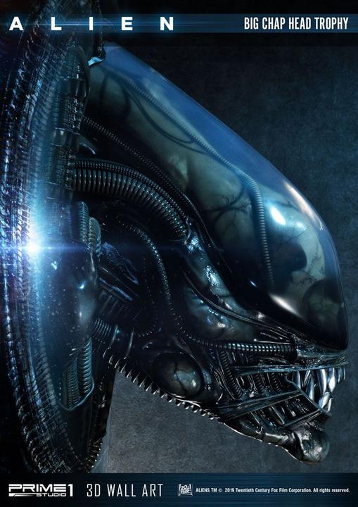 Image du produit Prime 1 Studio Alien plaque murale 3D Big Chap Head Trophy 58 cm