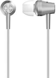 Genius HS-M360 Headset Wired In-ear Metallic, Silver