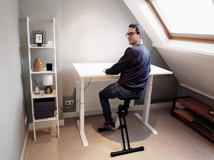 Image du produit Deskbike Desk Bike, blanc, cadre blanc grand