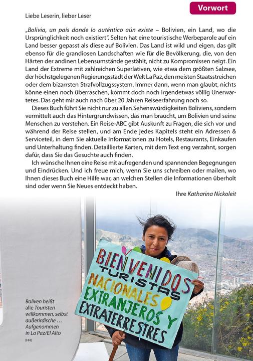 Actual product image Reiseführer Bolivien (German, Katharina Nickoleit, 2024)
