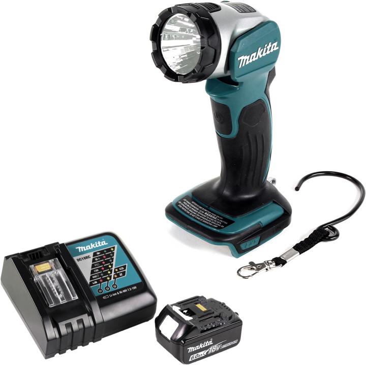 Produktbild Makita DML 802 RG1 Akku Lampe für 14,4 und 18 V Akku + 1x Akku 6,0 Ah + Ladegerät