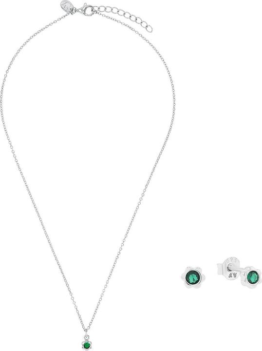 Immagine prodotto Prinzessin Lillifee Multisets für Mädchen, 925 Sterling Silber, Zirkonia synth. | Geburtsstein (Argento 925)