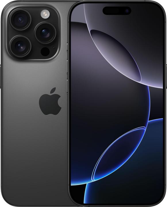 Apple iPhone 16 Pro (128 GB, Black Titanium, 6.30", SIM + eSIM, 48 Mpx, 5G)