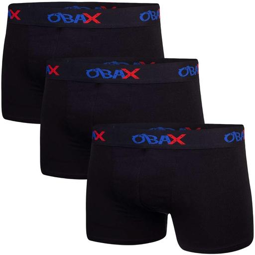Actual product image Obax Men'S Boxer Underwear 3p, Black M (M)