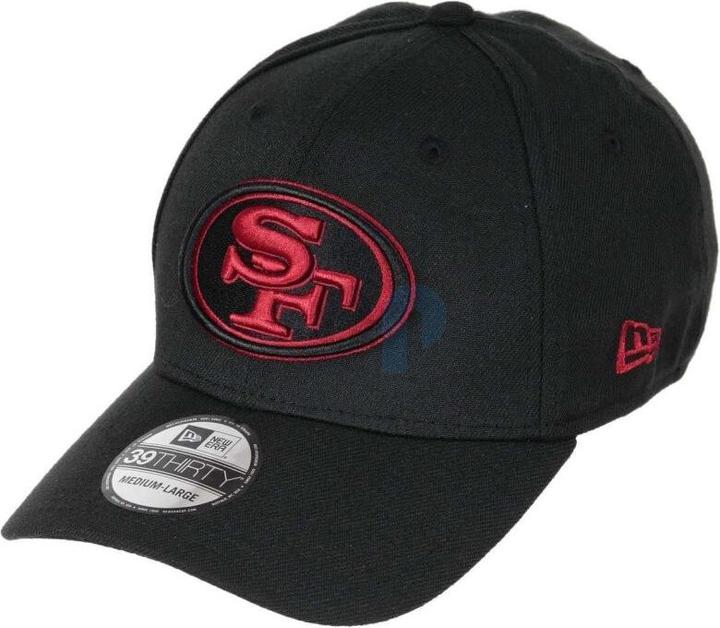 New Era NFL - San Francisco 49ers - Essential 39Thirty Cap schwarz SM (54, 55, 56, 57)