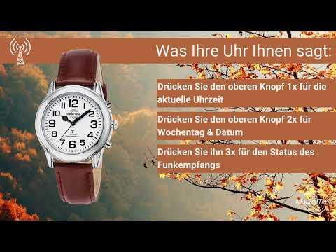 Image du produit Master Time MTGA-10806-12L Montre radiopilotée parlante pour homme 40mm (Montre analogique, 40 mm)