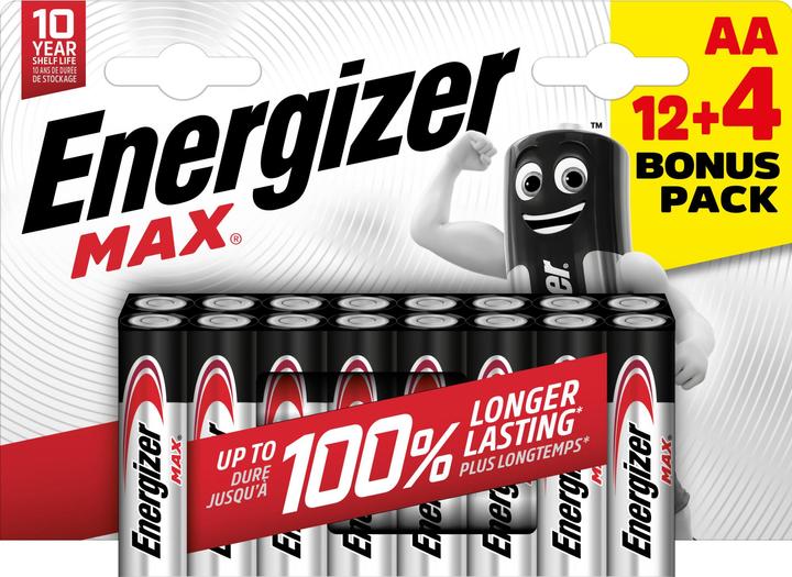 Image du produit Energizer Maximum alcalin (16 pcs, AA, 2700 mAh)