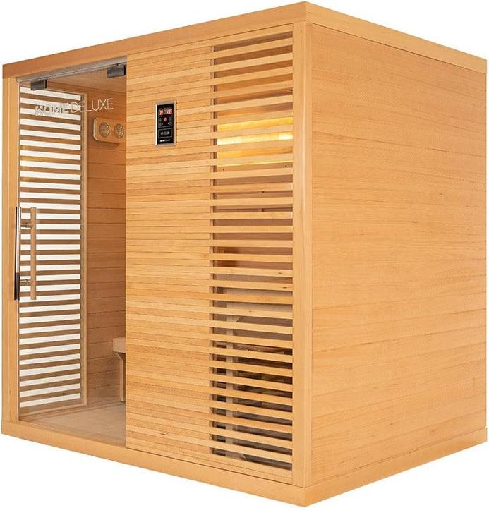 Produktbild Home Deluxe Indoor Sauna BEAU - 200 x 160 cm für 5 Personen - Traditionelle Sauna mit 7,5kW Ofen