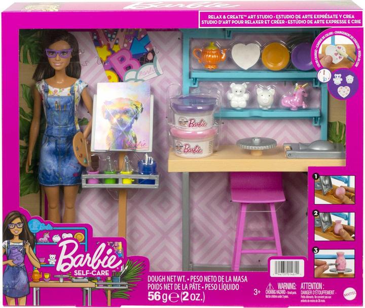 Immagine prodotto Barbie Rilassati e crea con il playset dello studio d'arte e la bambola