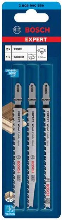 Image du produit Bosch Professional Zubehör Jeu de lames de scie sauteuse Expert