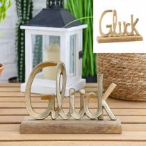 Actual product image Laurana Happiness lettering on wooden base