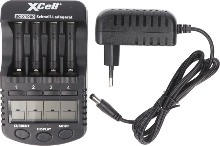 Immagine prodotto XCell Caricatore rapido BC-X1000 LCD digitale (2 pz., AA, AAA, Caricabatterie senza batteria)