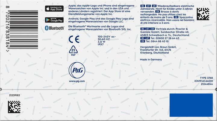 Actual product image Oral-B iO Series 9, White Alabaster Luxe Edition Elektrische Zahnbürste (Oscillating toothbrush)