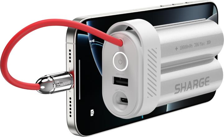 Actual product image Sharge Pouch Mini WHI (10000 mAh, 30 W, 36 Wh)