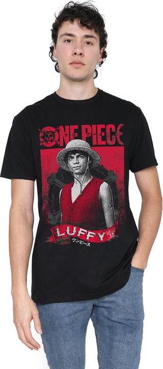 Actual product image One Piece Mens Luffy Etched T-Shirt (XL)
