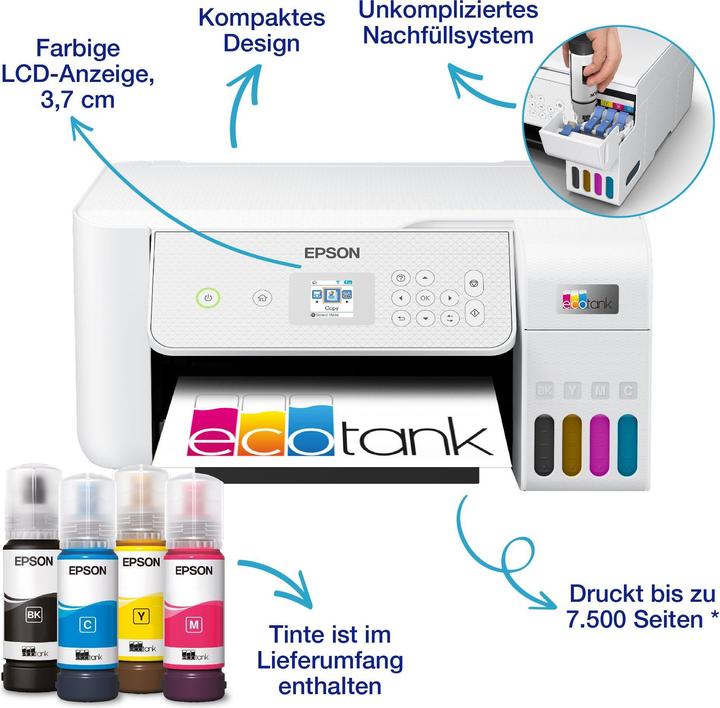 Produktbild Epson EcoTank ET-2876 (Tintentank, Farbe)