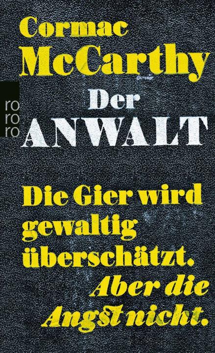 Produktbild Der Anwalt (Deutsch, Cormac McCarthy, 2013)