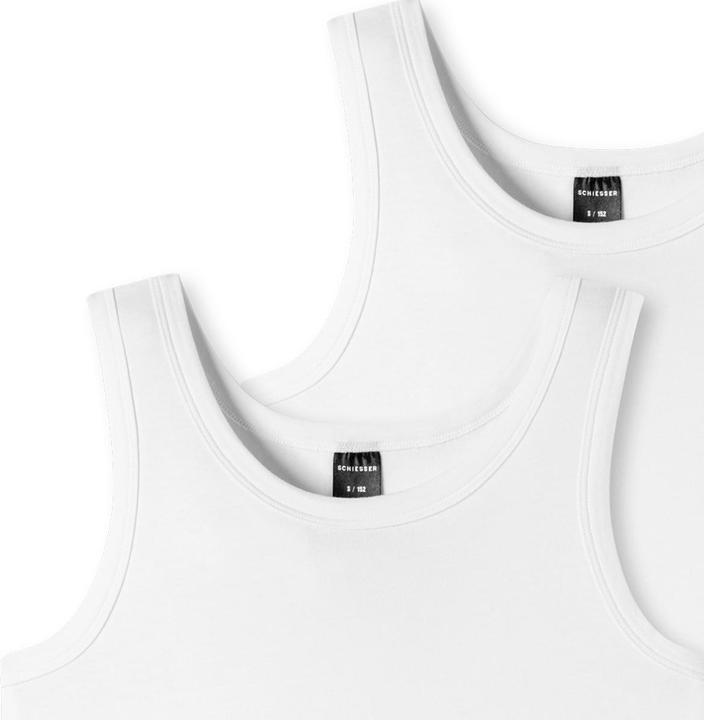 Actual product image Schiesser Pack of 6 Teens Boys - 95/5 Organic Cotton undershirt (164)