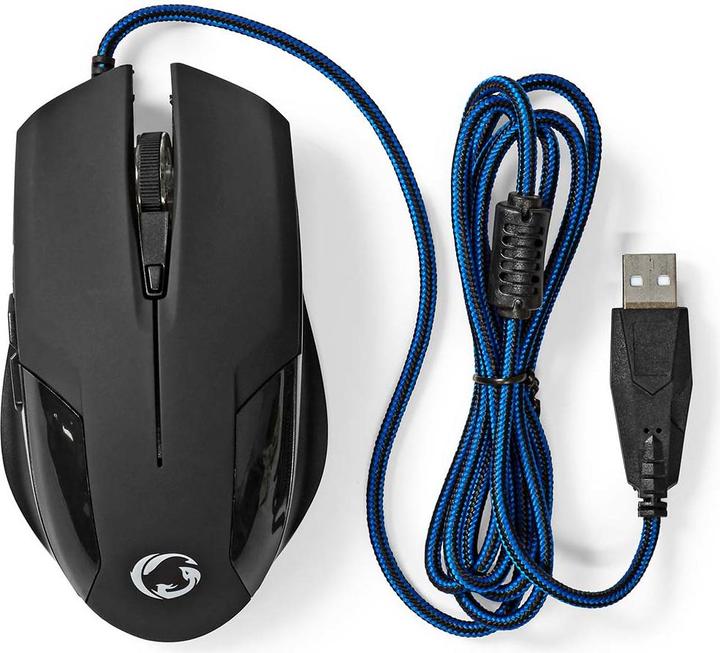 Produktbild Nedis Gaming Mouse | Verdrahtet | 1200 / 2400 / 4800 / 7200 dpi | Einstellbar DPI | Anzahl Knöpfe: 6 (Kabelgebunden)