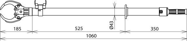 Image du produit Dehn 765040 Pince à fusibles SZ HH 1060 droite type A