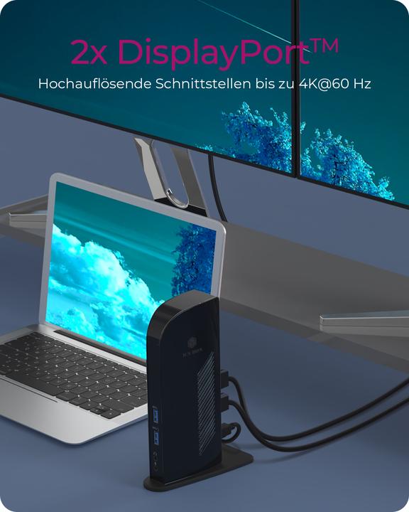 Immagine prodotto Icy Box Ib-Dk2242ac (USB-B, 9 Porti)
