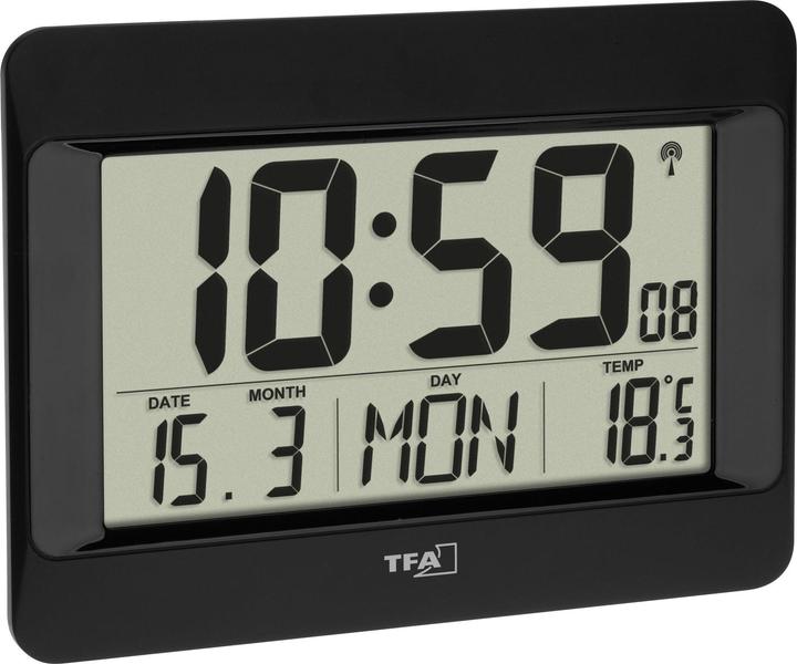 TFA Digital Funk-Wanduhr