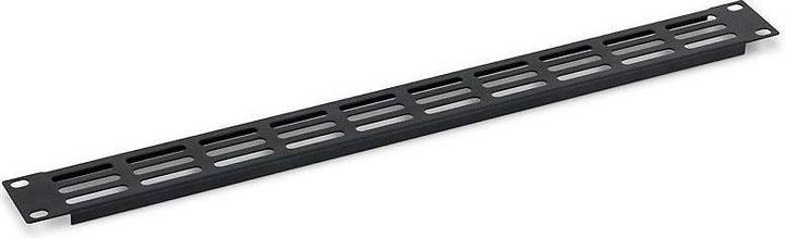 Produktbild Triton RAB-ZP-P42-A1 - 19- perforierte Blindplatte 2HE mit perforiertem Oval 36 x 6 mm, schwarz