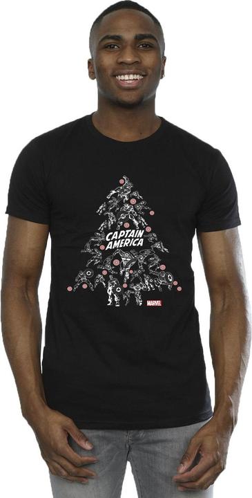 Immagine prodotto Captain America Christmas Tree Maglietta Uomo (L)