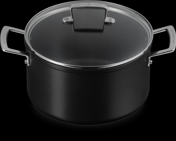 Actual product image Le Creuset 51111240010502 Aluminium non-stick meat pot, anthracite/silver (24 cm, Pot, Cast aluminium)