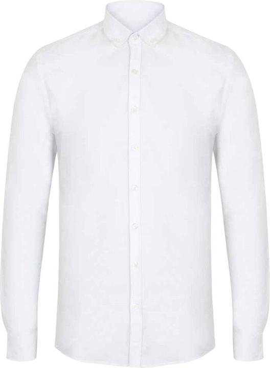Henbury Modern Langarm Slim Fit Oxford Hemd