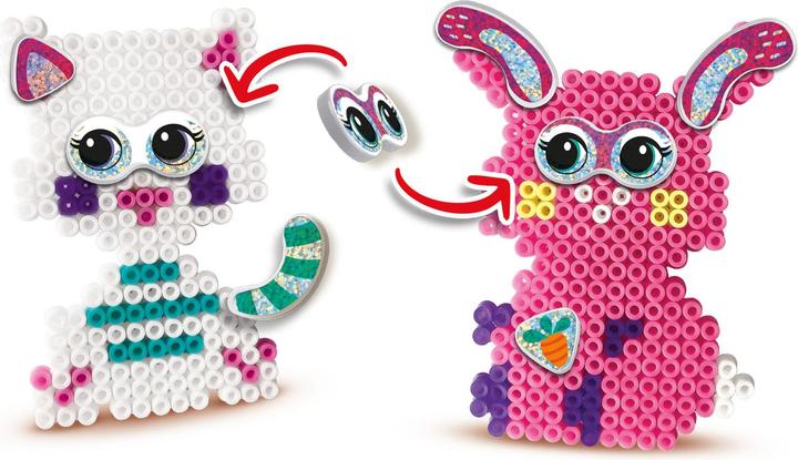Actual product image Ses Strijkkralenset - FunPins Glitter Dieren