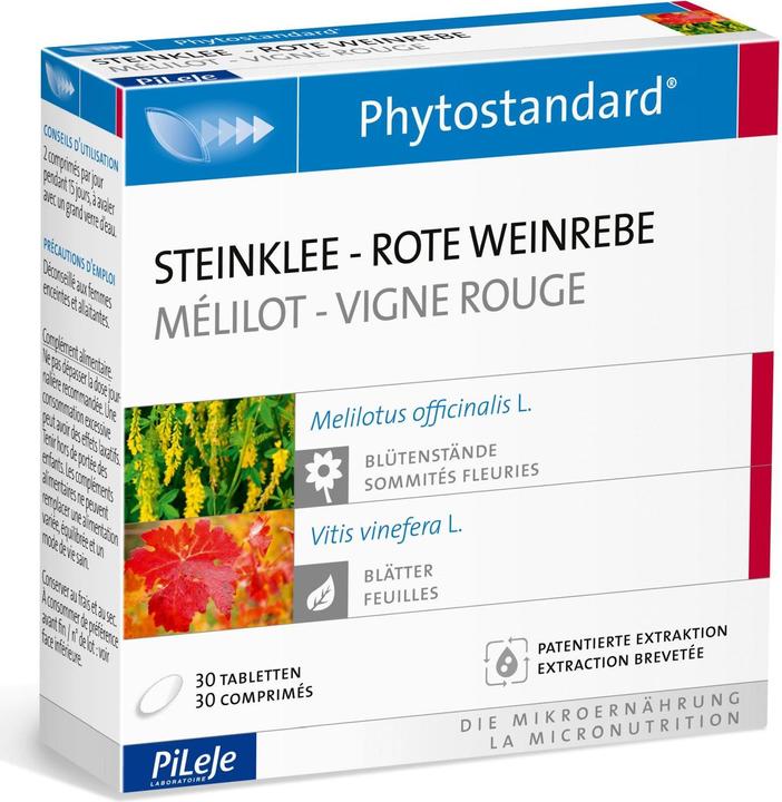 Phytostandarts Steinklee - Rote Weinrebe Tablette (30 Stück, Tabletten, 35 g)