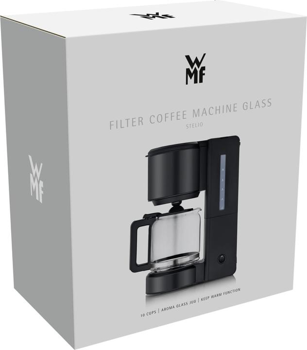 Produktbild WMF STELIO Kaffeemaschine Glas, deep black