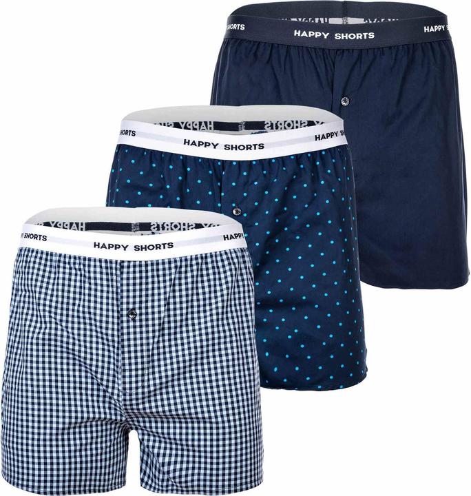 Produktbild Happy shorts Web-Boxershorts Casual Bequem sitzend (L, 3er Pack)