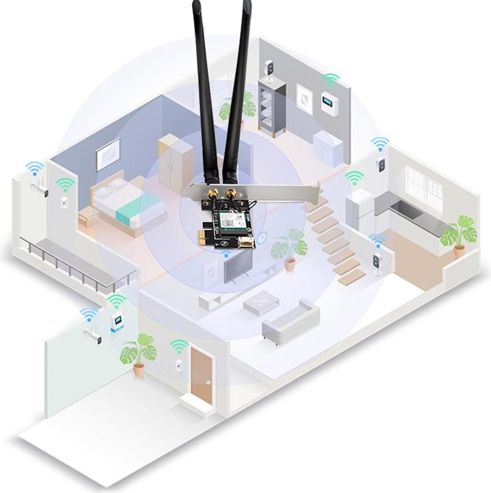 Immagine prodotto D-Link ADATTATORE AX3000 WI-FI 6 PCIE (Mini PCI Express)
