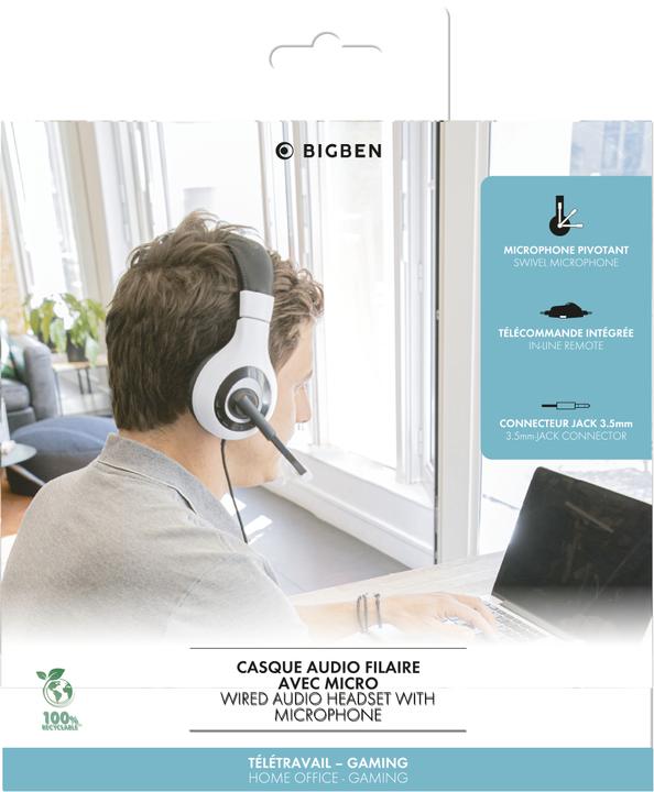Immagine prodotto Bigben Cuffie cablate per PC con microfono (Cablato)