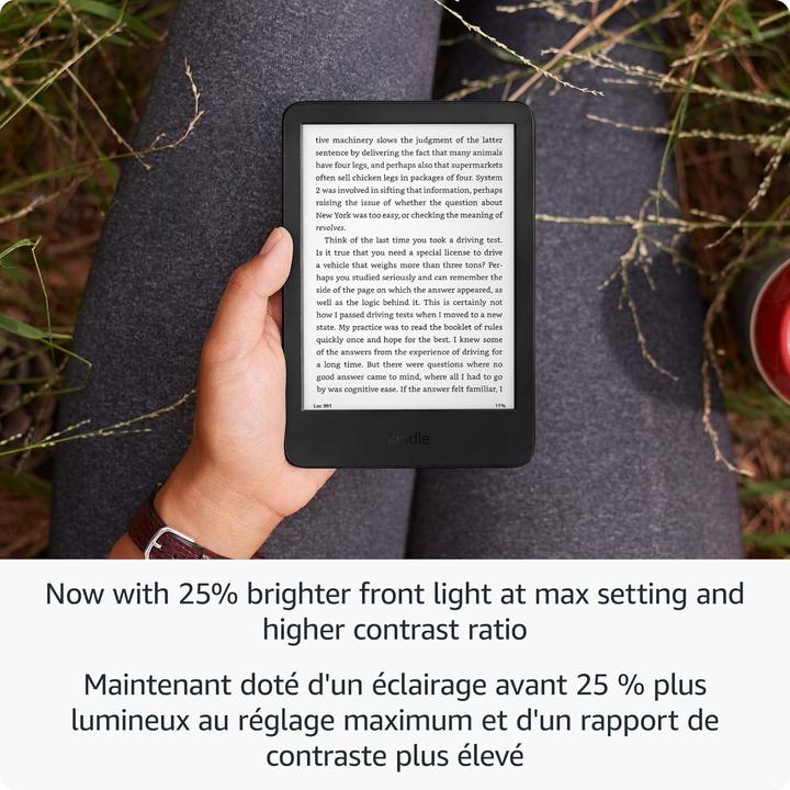 Image du produit Amazon Kindle noir w/o ads (6", 16 Go, Noir)