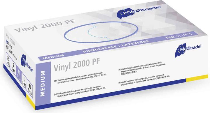 Image du produit Meditrade Vinyl 2000 PF gants d'examen non poudrés (XL)