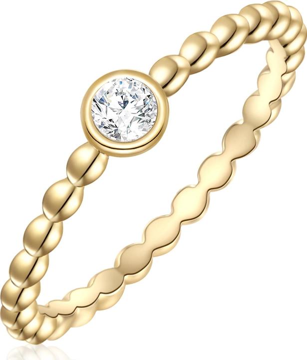 Glanzstücke München Damen Sterling Silber Zirkonia gelbgold - 28487