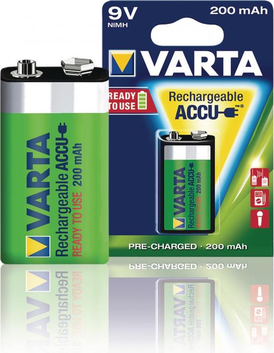 Produktbild Varta Recharge Accu Power (1 Stk., 9V Block, 200 mAh)