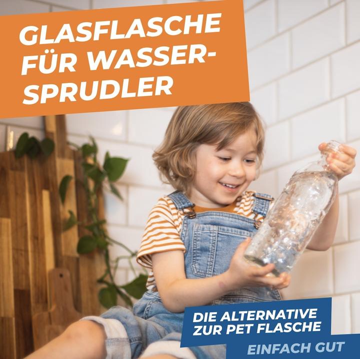 Produktbild SodaBär Glasflasche für Wassersprudler mit Drehsystem