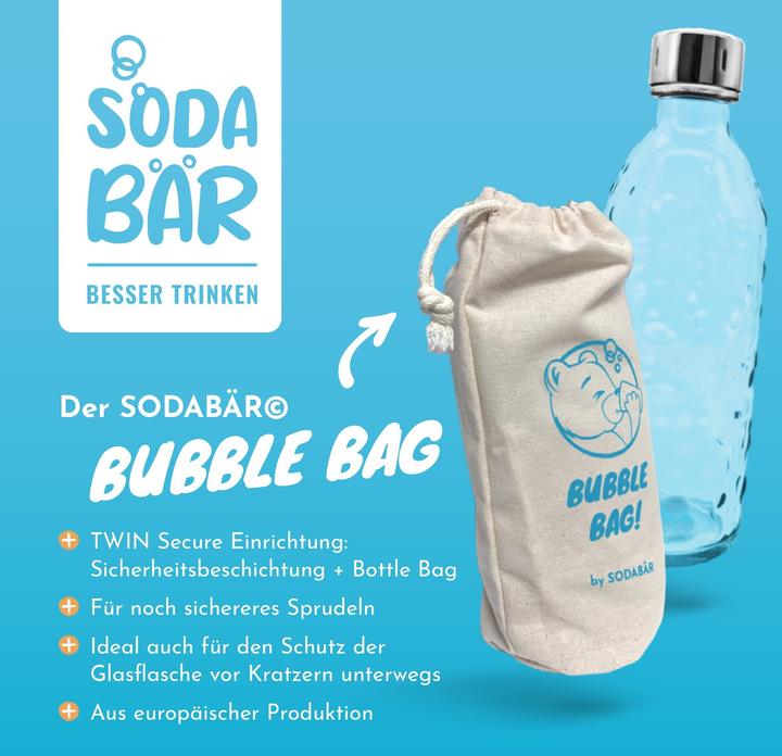 Produktbild SodaBär Glasflasche für Wassersprudler mit Drehsystem
