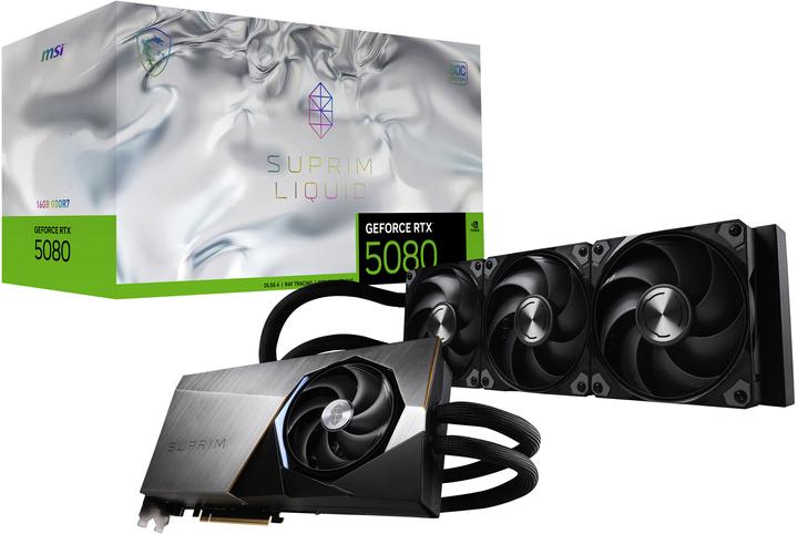 Produktbild MSI GeForce RTX 5080 SUPRIM LIQUID SOC (16 GB)