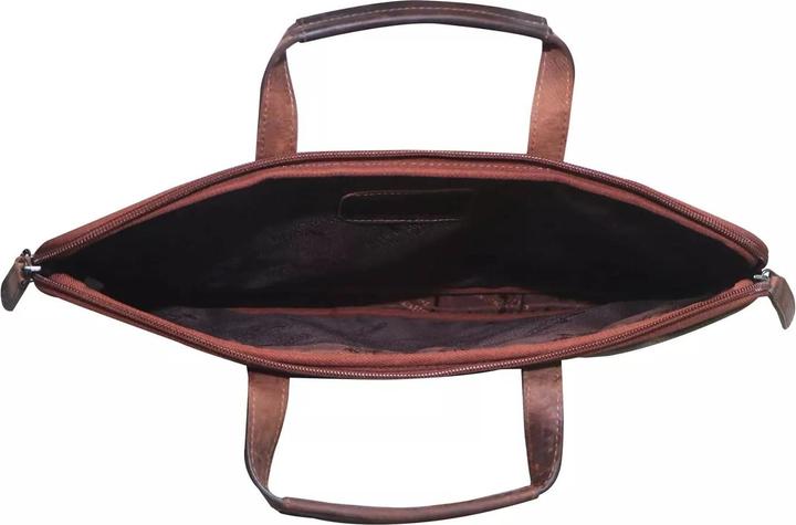Actual product image Greenwood Laptoptasche Business-/Schultasche 17 Zoll Echtleder Fred Sandel No.5 (17")